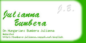 julianna bumbera business card